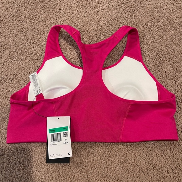 NIKE Dri-Fit Swoosh Active Racerback Sports Bra - Picture 4 of 7